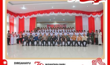 Pj. Wali Kota Padangsidimpuan kukuhkan Pasukan Pengibar Bendera Pusaka (PASKIBRAKA) Kota Padangsidimpuan Tahun 2024