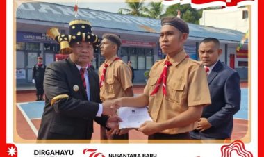 Pj Wali Kota Padangsidimpuan Hadiri Upacara Penyerahan Remisi Umum di LAPAS Salambue