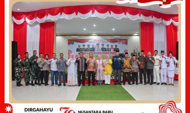 Pj. Wali Kota Padangsidimpuan Hadiri acara malam ramah tamah bersama veteran dan para pasukan pengibar bendera merah putih