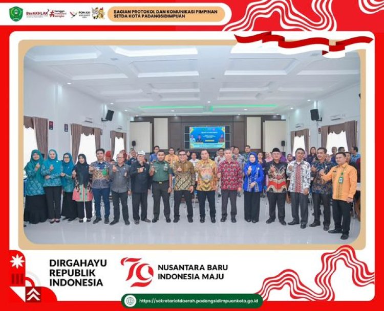 Pj. Wali Kota Padangsidimpuan membuka secara resmi acara rembuk stunting Kota Padangsidimpuan Tahun 2024