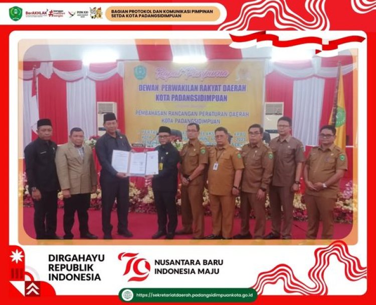 Pj. Wali Kota Padangsidimpuan, diwakili oleh Sekretaris Daerah Hadiri Rapat Paripurna DPRD Kota Padangsidimpuan