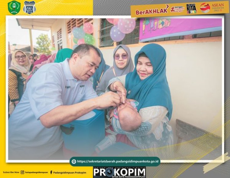 Pj. Wali Kota Padangsidimpuan Lakukan monitoring pelaksanaan Posyandu di kecamatan Padangsidimpuan Selatan dan Padangsidimpuan Utara