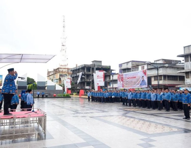 Plt. Sekretaris Daerah Kota Padangsidimpuan Pimpin Apel Netralitas ASN Menjelang Pemilihan Kepala Daerah