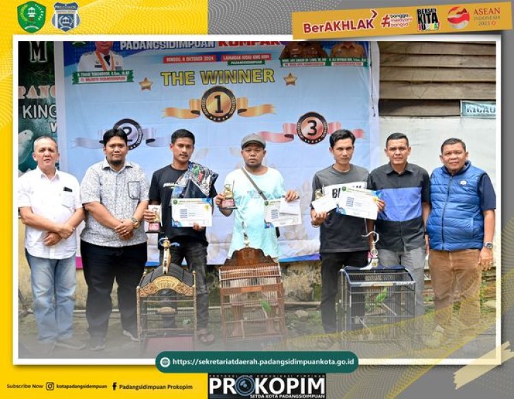 Pj. Sekretaris Daerah Kota Padangsidimpuan hadiri Festival Lomba Burung Berkicau