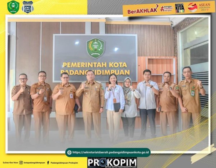 Pj. Wali Kota Padangsidimpuan menerima Audiensi dengan Loka POM Kabupaten Toba
