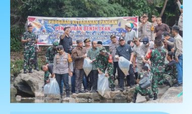 Dukung Asta Cita Presiden RI Prabowo Subianto, 3.000 Bibit Ikan Ditabur Di Lubuk Larangan Kel. Aek Tampang