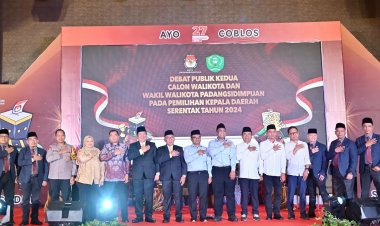 Pj. Wali Kota Hadiri Debat Publik Kedua Calon Walikota dan Wakil Wali Kota Padangsidimpuan pada Pemilihan Kepala Daerah Serentak Tahun 2024