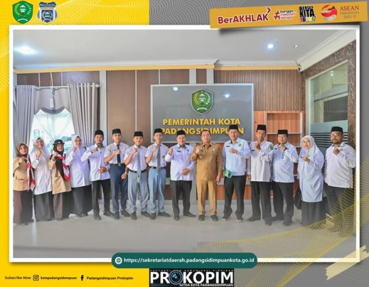 Pj. Wali Kota Padangsidimpuan H. Timur Tumanggor Terima Audiensi Kakan Kemenag dan Jajaran