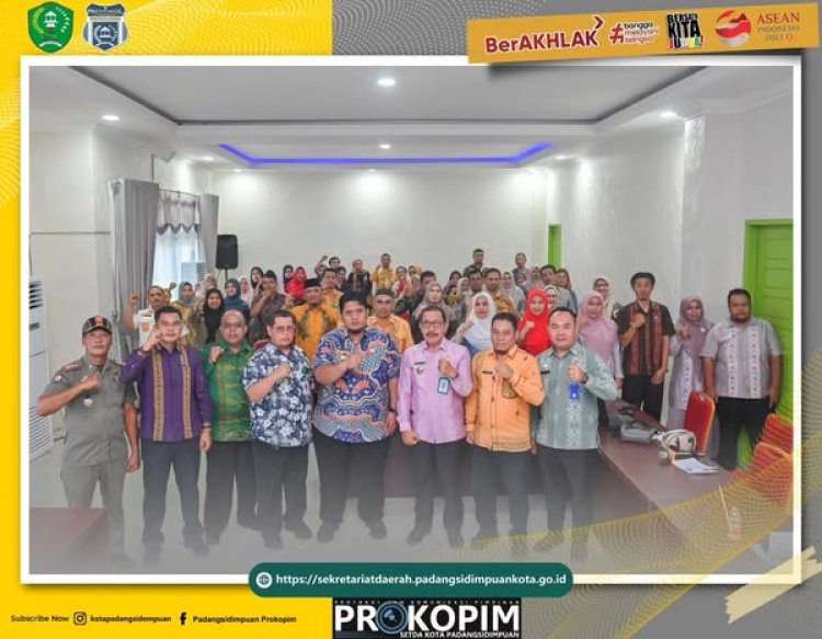 Pj. Sekretaris Daerah Kota Padangsidimpuan memimpin Rapat Evaluasi Jabatan Organisasi Perangkat Daerah (OPD) Kota Padangsidimpuan Tahun 2024