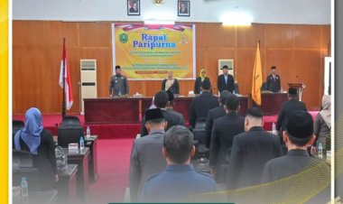Pj. Wali Kota Padangsidimpuan menghadiri Rapat Paripurna DPRD Kota Padangsidimpuan