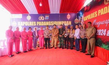 Penjabat (Pj.) Sekretaris Daerah Kota Padangsidimpuan Bersama Forkopimda dan Organisasi Perangkat Daerah Kota Padangsidimpuan Laksanakan monitoring ke beberapa Pos Pam dan Pos Yan OPS Lilin Toba Tahun 2024