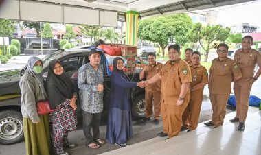 Pj. Sekretaris Daerah Kota Padangsidimpuan Berangkatkan Bantuan untuk Korban Banjir di Tapsel