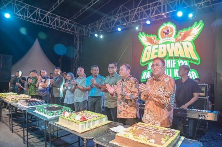 Wali Kota Padangsidimpuan menghadiri acara Gebyar Hari Ulang Tahun (HUT) ke-60 Yonif 123 Rajawali