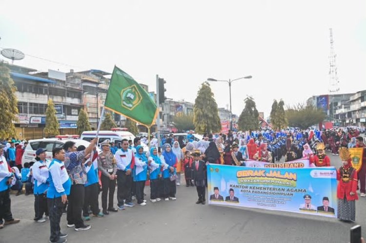 Pj. Sekda Kota Padangsidimpuan Melepas Jalan Santai Kerukunan dalam Rangka HAB Kemenag Ke-79