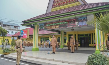 Wakil Wali Kota Padangsidimpuan Pimpin Apel Gabungan di Hari Pertama Kerja