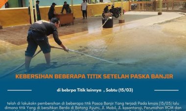 pembersihan di beberapa titik Pasca Banjir