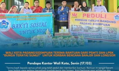 Wali Kota Padangsidimpuan Terima Bantuan Bahan Pokok untuk Korban Bencana Banjir dan Longsor
