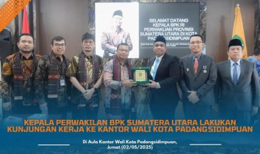 Kepala Perwakilan BPK Sumatera Utara Lakukan Kunjungan Kerja ke Kantor Wali Kota Padangsidimpuan