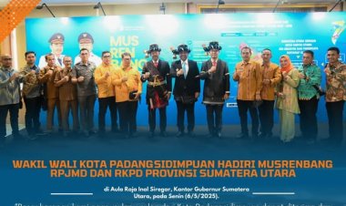 Wakil Wali Kota Padangsidimpuan Hadiri Musrenbang RPJMD dan RKPD Provinsi Sumatera Utara