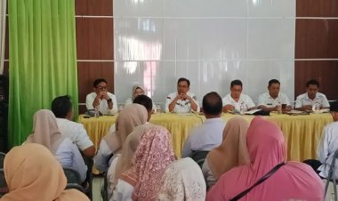 Pemko Padangsidimpuan Gelar Rapat Evaluasi Pembentukan Koperasi Merah Putih di Kantor Camat Padangsidimpuan Utara