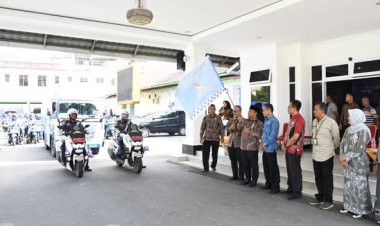Wali Kota Padangsidimpuan lepas Kirab Konvoi ASN, Penyuluh KB dan Penyuluh Lapangan Keluarga Berencana