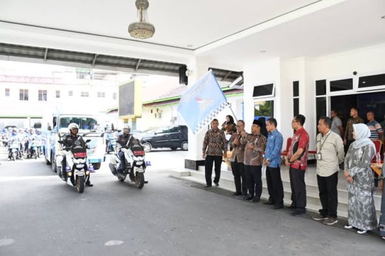 Wali Kota Padangsidimpuan lepas Kirab Konvoi ASN, Penyuluh KB dan Penyuluh Lapangan Keluarga Berencana