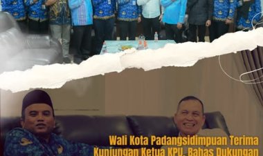 Wali Kota Padangsidimpuan Terima Kunjungan Ketua KPU, Bahas Dukungan Fasilitas