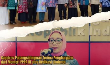 Kapolres Padangsidimpuan Terima Penghargaan dari Menteri PPPA RI atas Dedikasi Lindungi Perempuan dan Anak