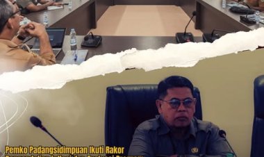 Pemko Padangsidimpuan Ikuti Rakor Pengendalian Inflasi dan Evaluasi Program 3 Juta Rumah Secara Virtual