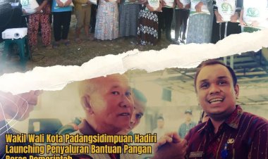 Wakil Wali Kota Padangsidimpuan Hadiri Launching Penyaluran Bantuan Pangan Beras Pemerintah.