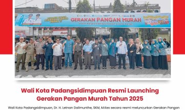 Wali Kota Padangsidimpuan Resmi Launching Gerakan Pangan Murah Tahun 2025
