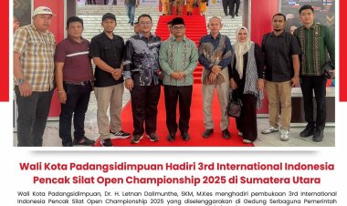 Wali Kota Padangsidimpuan Hadiri 3rd International Indonesia Pencak Silat Open Championship 2025 di Sumatera Utara