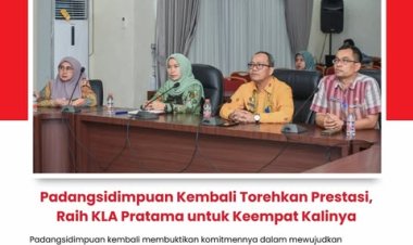 Padangsidimpuan Kembali Torehkan Prestasi, Raih KLA Pratama untuk Keempat Kalinya