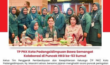 TP PKK Kota Padangsidimpuan Bawa Semangat Kolaborasi di Puncak HKG ke-53 Sumut