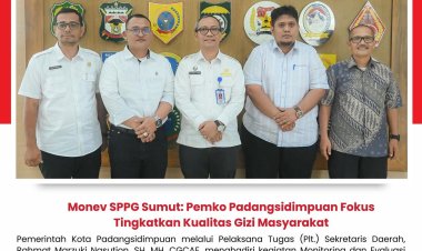 Monev SPPG Sumut: Pemko Padangsidimpuan Fokus Tingkatkan Kualitas Gizi Masyarakat