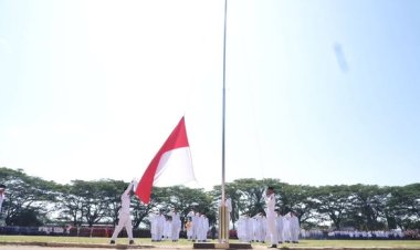 Upacara HUT RI ke-80 di Stadion H.M. Nurdin Padangsidimpuan Berjalan Khidmat