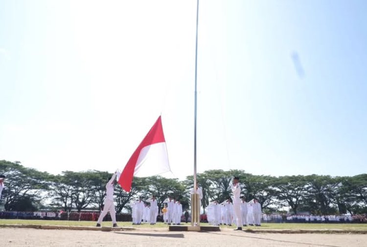 Upacara HUT RI ke-80 di Stadion H.M. Nurdin Padangsidimpuan Berjalan Khidmat