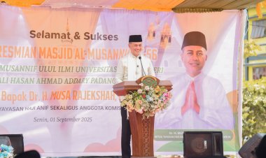 Masjid Al-Musannif Ulul Ilmi Resmi Berdiri, Wakil Wali Kota: “Jadikan Masjid Ini Berdenyut dengan Dzikir dan Ilmu”