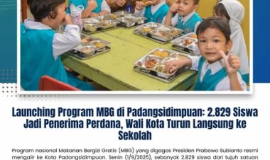 Launching Program MBG di Padangsidimpuan: 2.829 Siswa Jadi Penerima Perdana, Wali Kota Turun Langsung ke Sekolah