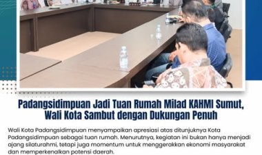 Wali Kota Padangsidimpuan menerima kunjungan Ketua Majelis Daerah (MD) Korps Alumni Himpunan Mahasiswa Islam (KAHMI) Padangsidimpuan