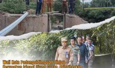 Wali Kota Padangsidimpuan Tinjau Kerusakan Irigasi Ujung Gurap, Prioritaskan Perbaikan untuk Petani