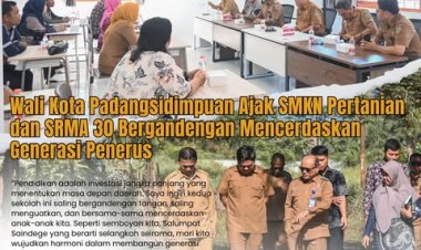 Wali Kota Padangsidimpuan Ajak SMKN Pertanian dan SRMA 30 Bergandengan Mencerdaskan Generasi Penerus
