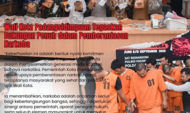 Wali Kota Padangsidimpuan Tegaskan Dukungan Penuh dalam Pemberantasan Narkoba