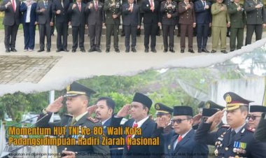 Momentum HUT TNI ke-80, Wali Kota Padangsidimpuan Hadiri Ziarah Nasional