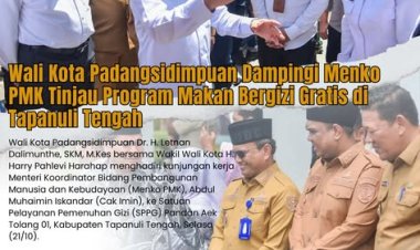 Wali Kota Padangsidimpuan Dampingi Menko PMK Tinjau Program Makan Bergizi Gratis di Tapanuli Tengah