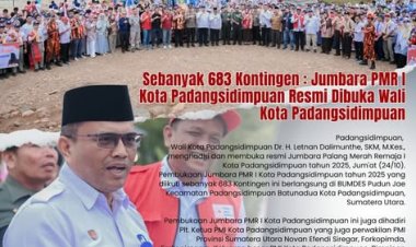 Sebanyak 683 Peserta : Jumbara PMR I Kota Padangsidimpuan Resmi Dibuka Wali Kota Padangsidimpuan