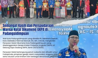 Semangat Kasih dan Persaudaraan Warnai Natal Oikumene GKPA di Padangsidimpuan