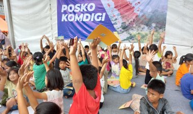 Dukungan Psikososial Kemkomdigi, Pulihkan Canda Tawa Anak-Anak Terdampak Bencana di Tapteng