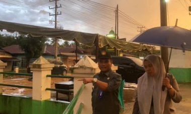 WALI KOTA PADANGSIDIMPUAN TINJAU LOKASI BANJIR DI DESA GOTI, AIR KEMBALI NAIK AKIBAT HUJAN