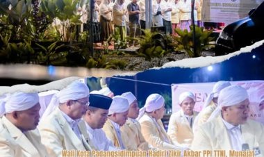 Wali Kota Padangsidimpuan Hadiri Zikir Akbar PPI TTNI, Munajat Bersama Memohon agar Musibah Diangkat Allah SWT